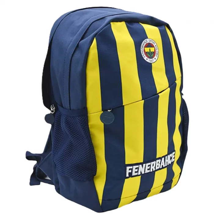 Fenerbahçe Lisanslı Çubuk Desenli Me Okul Çantası