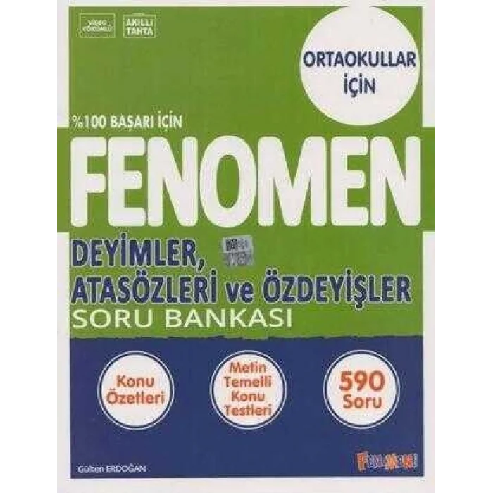 FENOMEN 8 DEYİMLER ATASÖZLERİ VE ÖZDEYİŞLER SORU BANKASI