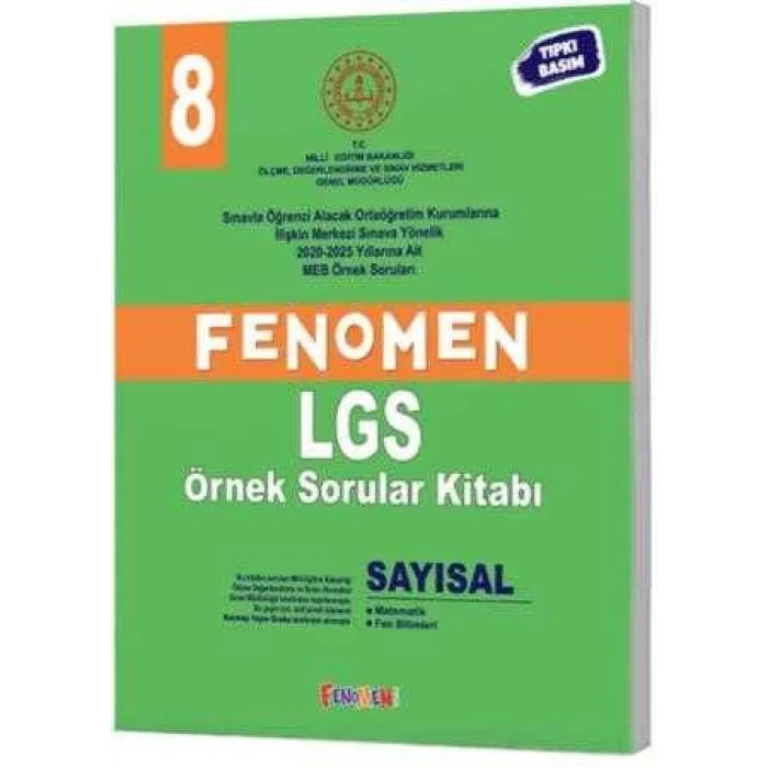 FENOMEN LGS ÖRNEK SORULAR KİTABI - SAYISAL (2020-2025)