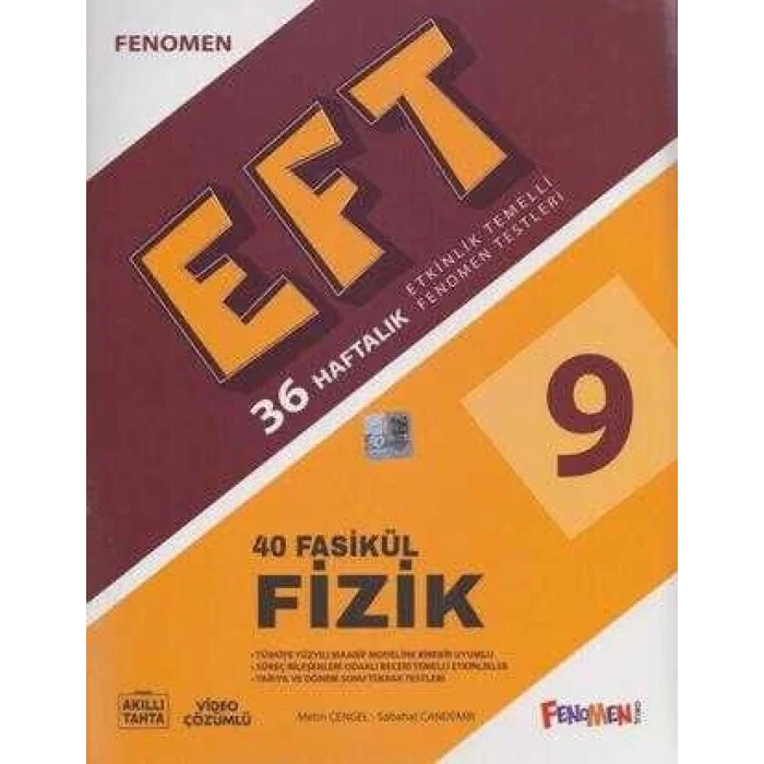 Fenomen Yayınları 9. Sınıf Fizik Etkinlik Temelli Fenomen Testleri 40 Fasikül