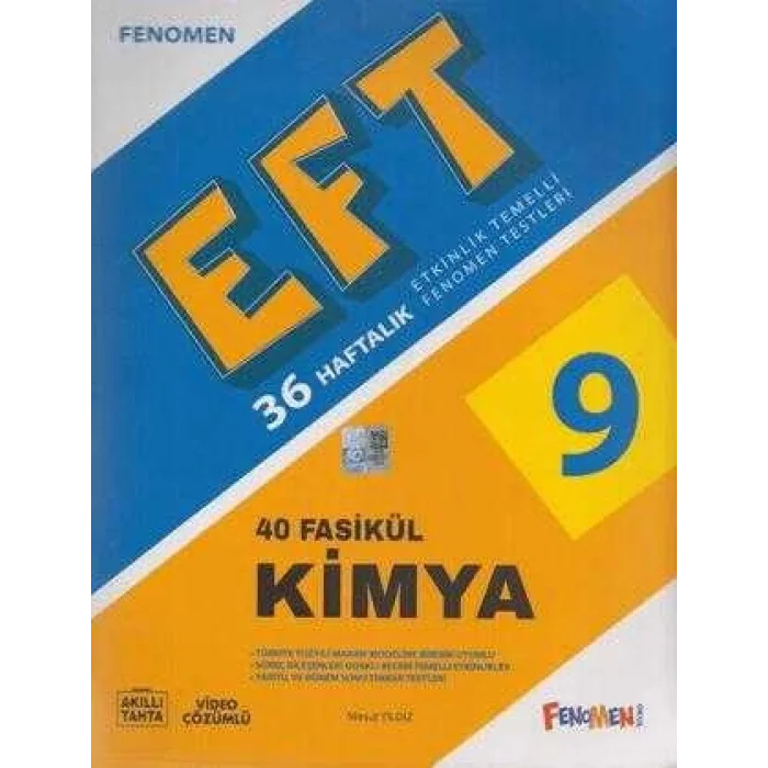 Fenomen Yayınları 9. Sınıf Kimya Etkinlik Temelli Fenomen Testleri 40 Fasikül