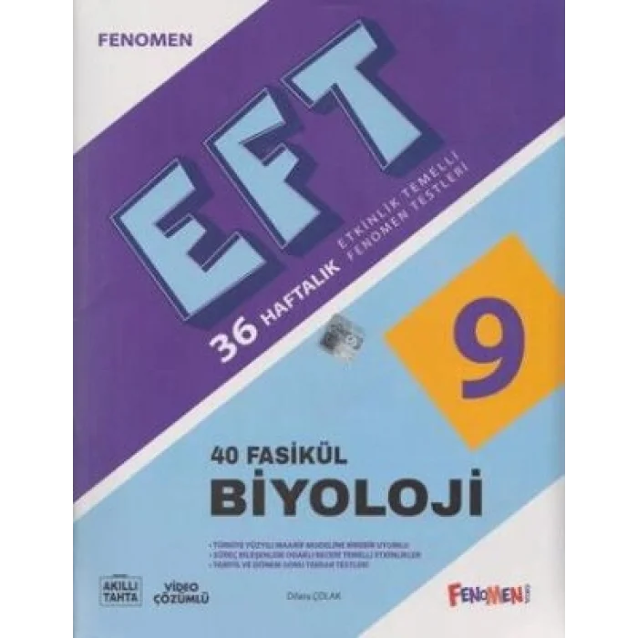 Fenomen Yayınları 9. Sınıf Biyoloji Etkinlik Temelli Fenomen Testleri 40 Fasikül