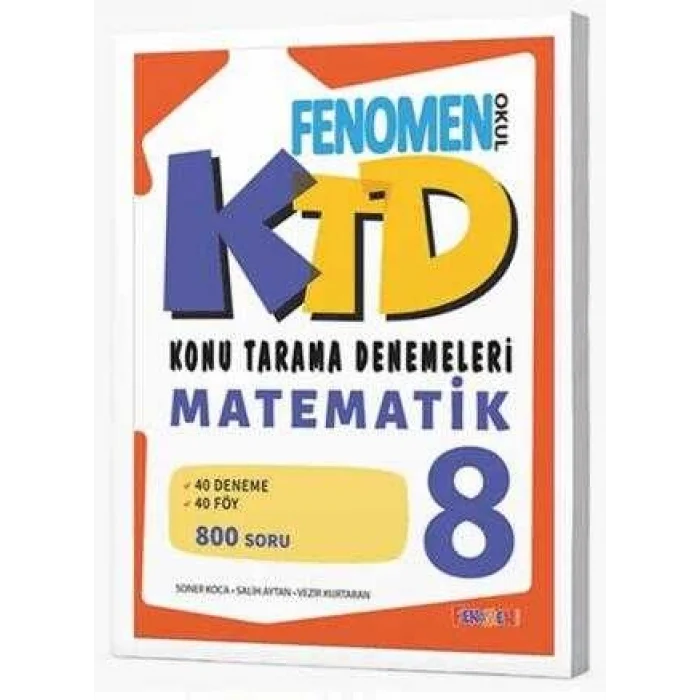 Fenomen Yayınları Fenomen 8 Matematik Konu Tarama Denemeleri