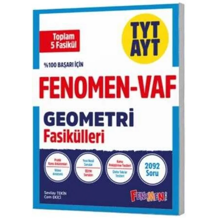 Fenomen Yayınları TYT AYT VAF Geometri Fasikülleri Seti