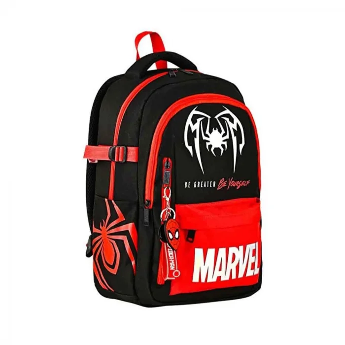 Frocx Spider Man Lisanlı Siyah Kırmızı Okul Çantası