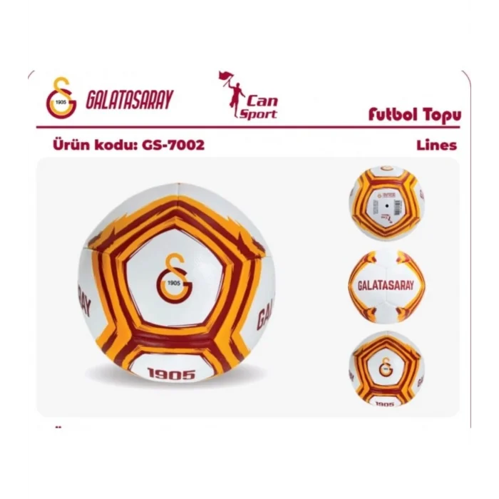 Galatasaray Lisanslı Futbol Topu - Sarı Kırmızı Şeritli