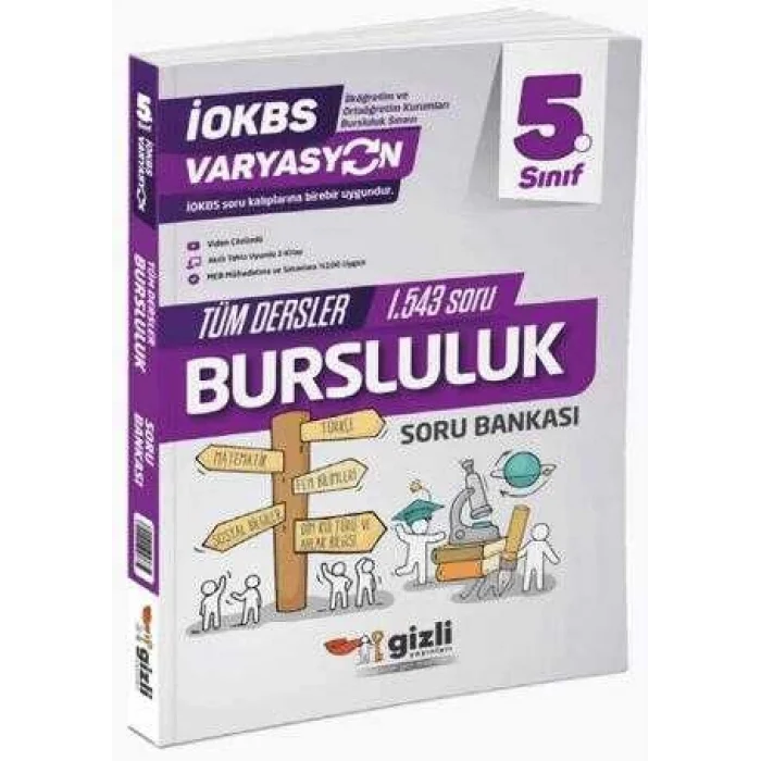 Gizli Yayınları 5. Sınıf Varyasyon Tüm Dersler Bursluluk Soru Bankası