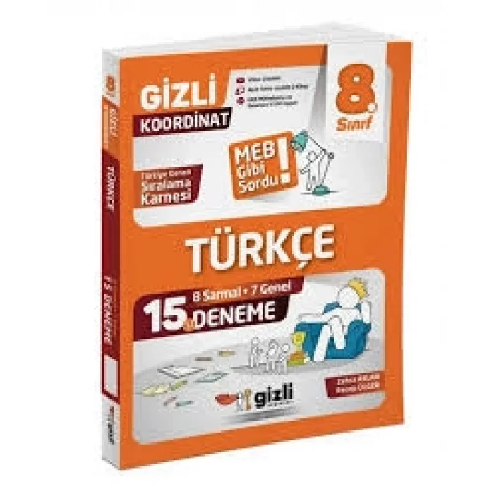 Gizli Yayınları LGS 8. Sınıf Türkçe 15’li Deneme