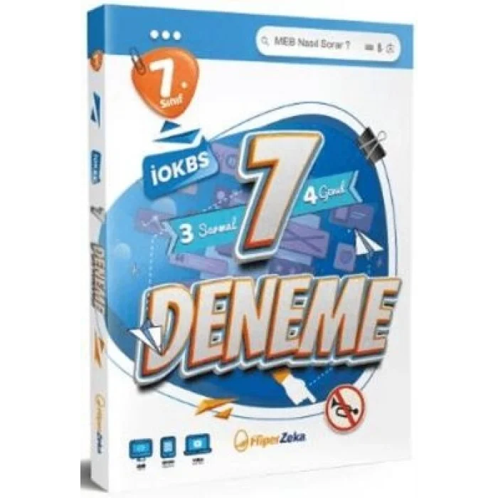Hiper Zeka Yayınları 7. Sınıf 7 Deneme İOKBS | 3 Sarmal & 4 Genel