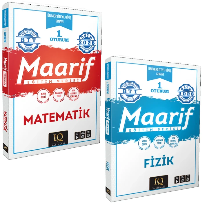 IQ Yayınları 2028 TYT Maarif Eğitim Serisi 1. Oturum MATEMATİK + FİZİK