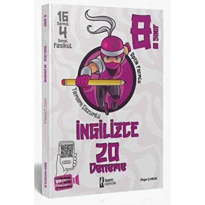İSEM Yayıncılık 2025 8. Sınıf İngilizce 20 Deneme