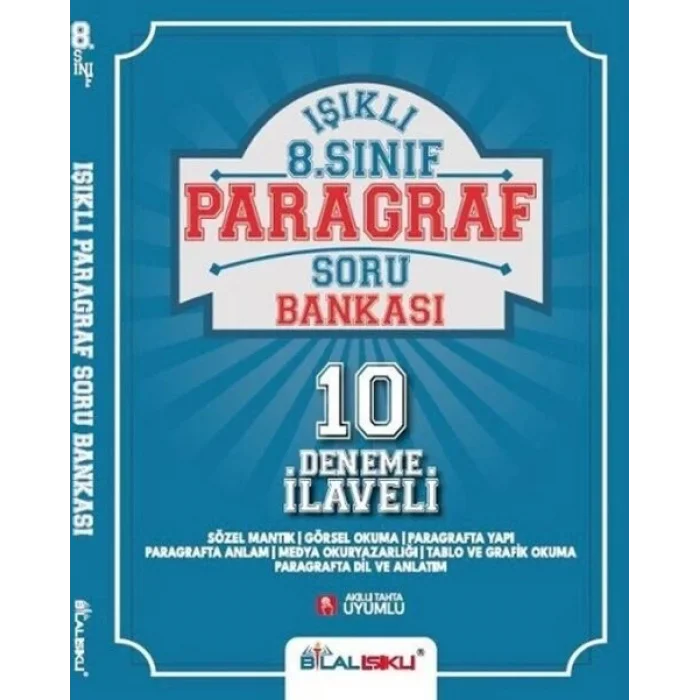 ışıklı 8 sınıf paragraf soru bankası 10 deneme ilaveli