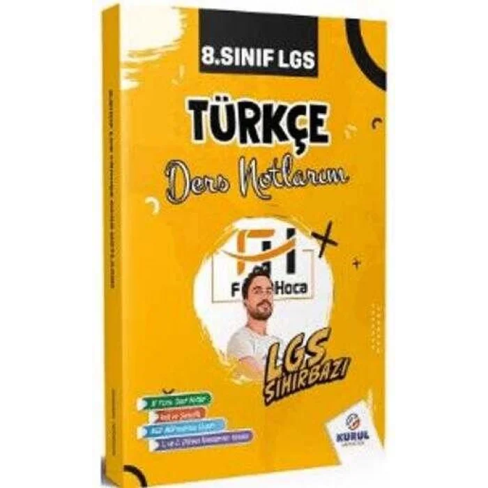 Kurul Yayıncılık 8. Sınıf LGS Sihirbazı Türkçe Ders Notlarım