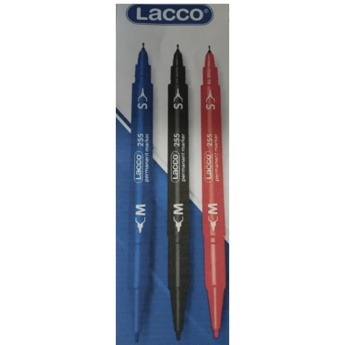 lacco parmenent 3 lü set kırmızı mavi siyah