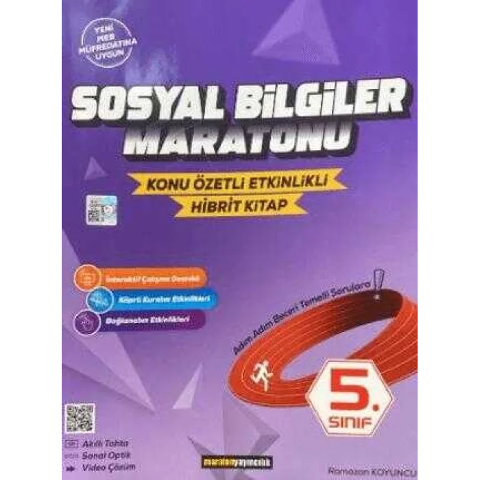 Maraton Yayıncılık 5. Sınıf Sosyal Bilgiler Maratonu Konu Özetli - Etkinlikli Kitap