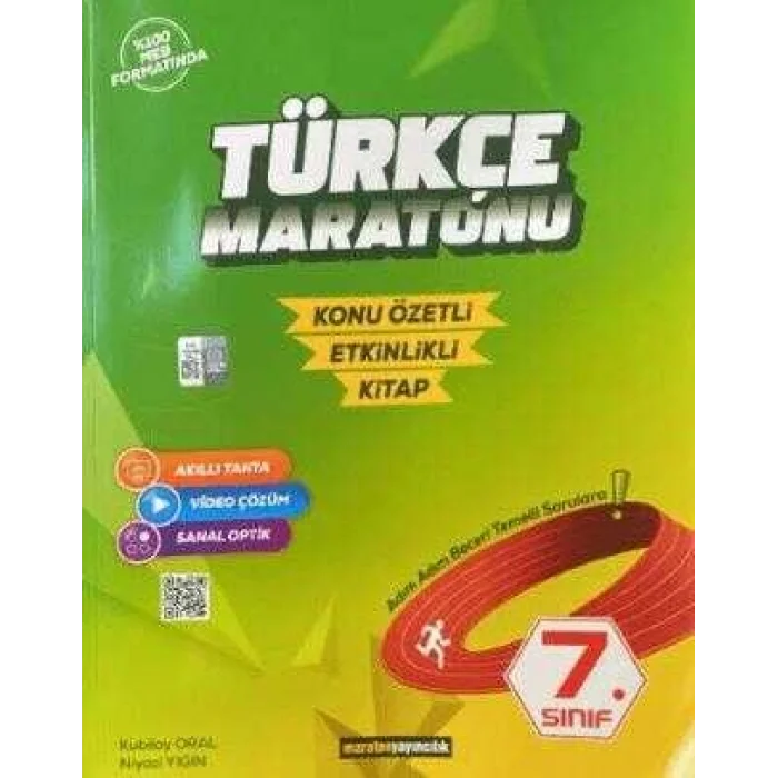 Maraton Yayıncılık 7. Sınıf Türkçe Maratonu Konu Özetli - Etkinlikli Kitap