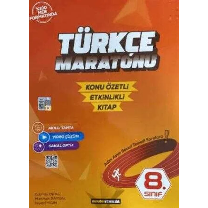 Maraton Yayıncılık 8. Sınıf Türkçe Maratonu Konu Özetli - Etkinlikli Kitap