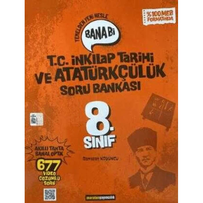 Maraton Yayıncılık 8. Sınıf Bana Bi İnkılap Tarihi ve Atatürkçülük Soru Bankası