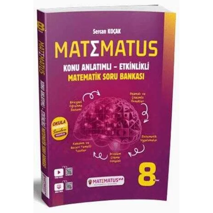 Matematus Yayınları 8. Sınıf Matematik Konu Anlatımlı Etkinlikli Soru Bankası