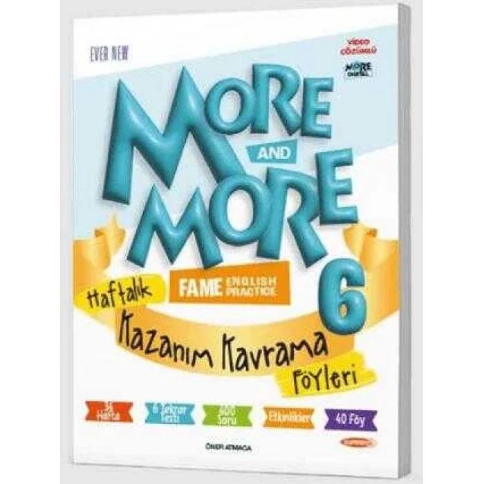 MORE & MORE HAFTALIK KAZANIM KAVRAMA FÖYLERİ (40 FÖY)