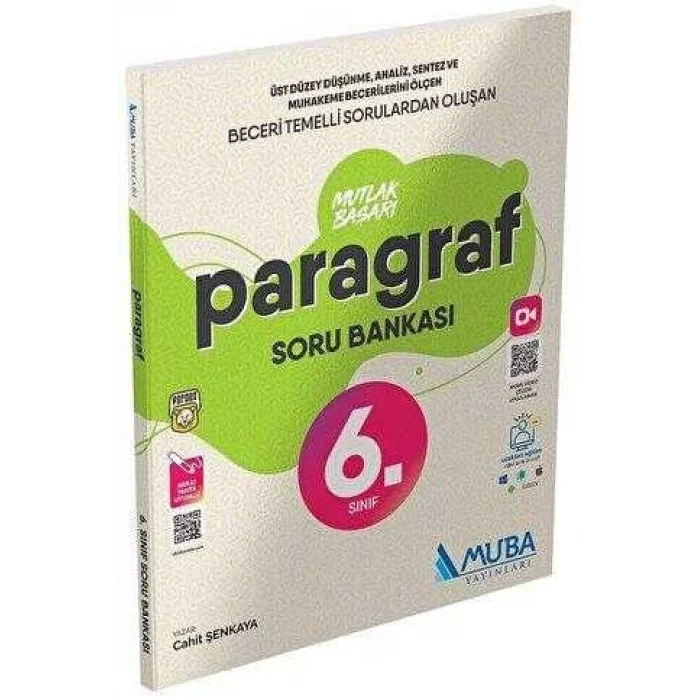 muba yayınları mutlak başarı 6 sınıf paragraf soru bankası