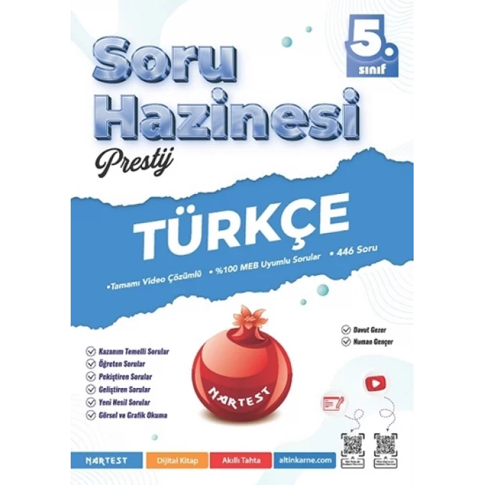 Nartest Yayınevi 5. Sınıf Prestij Türkçe Soru Hazinesi