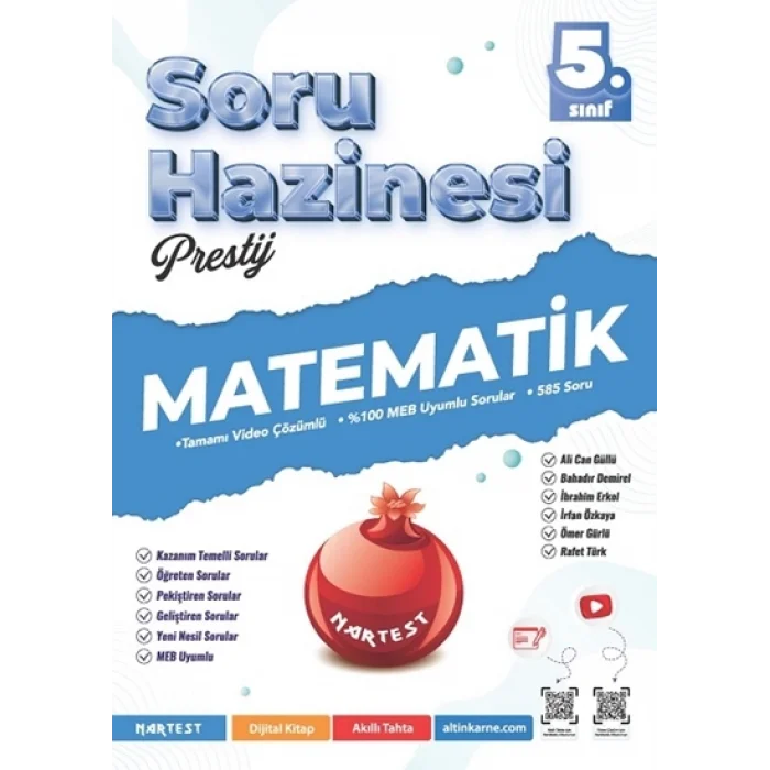 Nartest Yayınevi 5. Sınıf Prestij Matematik Soru Hazinesi