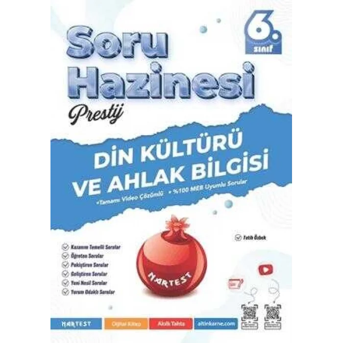 Nartest Yayınevi 6. Sınıf Prestij Din Kültürü ve Ahlak Bilgisi Soru Hazinesi