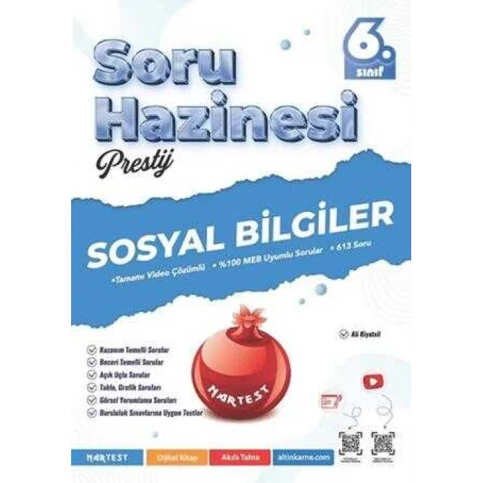 Nartest Yayınevi 6. Sınıf Prestij Sosyal Bilgiler Soru Hazinesi