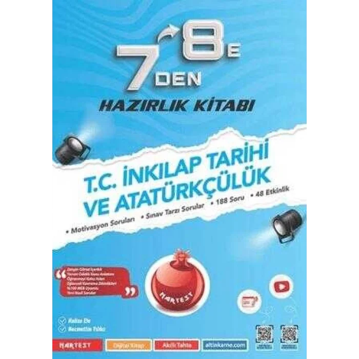 Nartest Yayınevi 7`den 8`e T.C. İnkılap Tarihi ve Atatürkçülük Hazırlık Kitabı