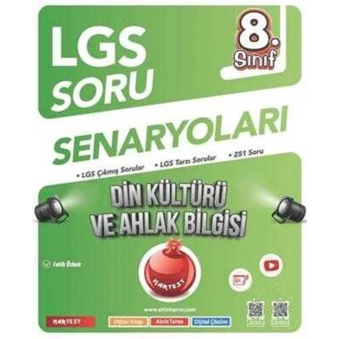 Nartest Yayınevi 8. Sınıf LGS Soru Senaryoları Din Kültürü ve Ahlak Bilgisi