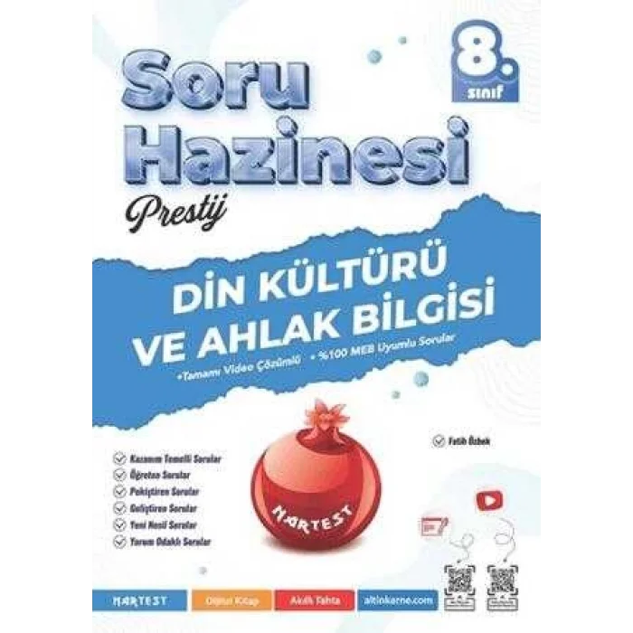 Nartest Yayınevi 8. Sınıf Prestij Din Kültürü ve Ahlak Bilgisi Soru Hazinesi