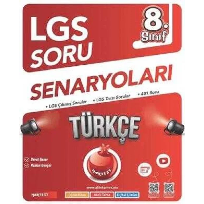 Nartest Yayınevi 8. Sınıf LGS Soru Senaryoları Türkçe