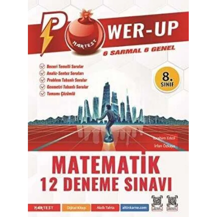 Nartest Yayınevi 8. Sınıf Power-Up Matematik 12 Deneme Sınavı