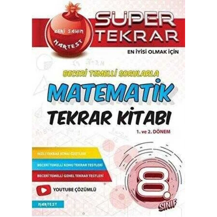 Nartest Yayınevi 8. Sınıf Matematik Son Tekrar Geri Sayım