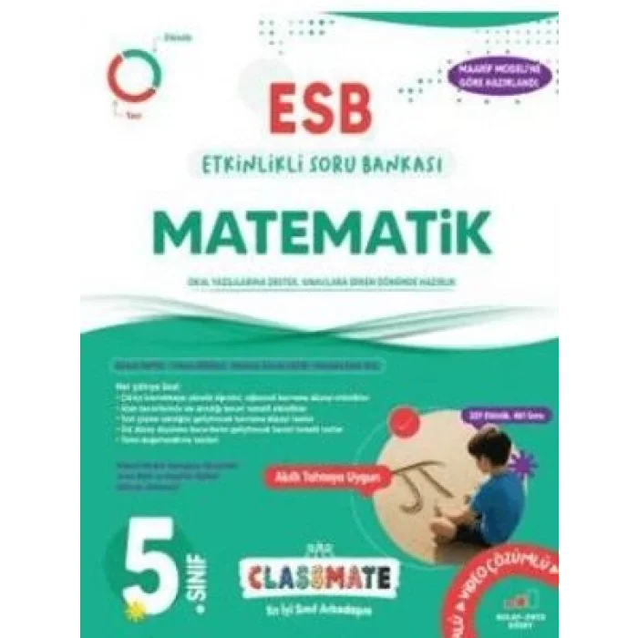 Okyanus Yayınları 5. Sınıf Classmate Matematik Etkinlikli Soru Bankası