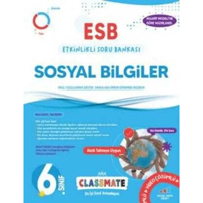 Okyanus Yayınları 6. Sınıf Classmate Sosyal Bilgiler Etkinlikli Soru Bankası