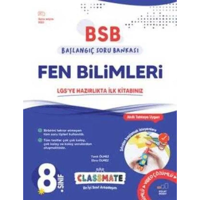 Okyanus Yayınları 8. Sınıf Classmate Başlangıç Fen Bilimleri Soru Bankası