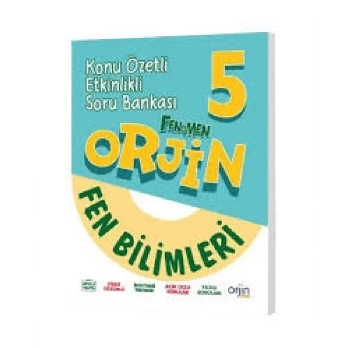 Orjin Yayınları 5. Sınıf Fen Bilimleri Konu Özetli Etkinlikli Soru Bankası