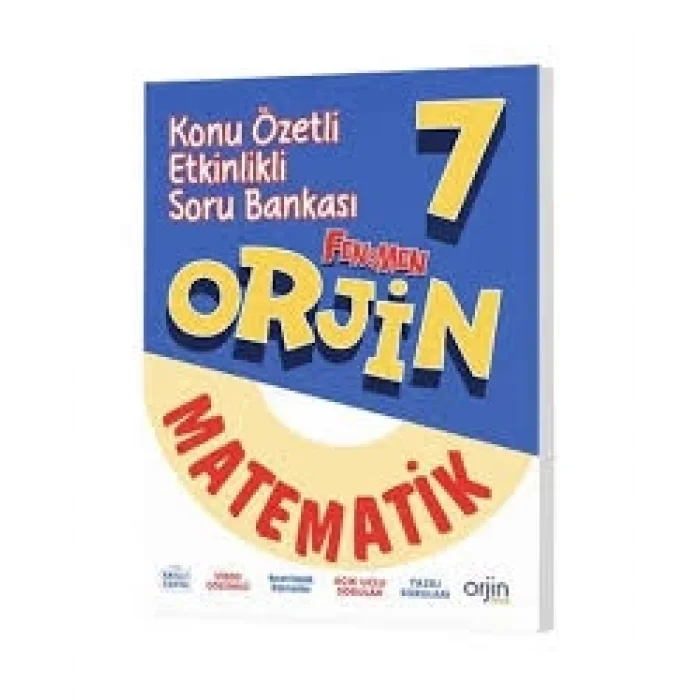 ORJİN 7 MATEMATİK KONU ÖZETLİ ETKİNLİKLİ SORU BANKASI