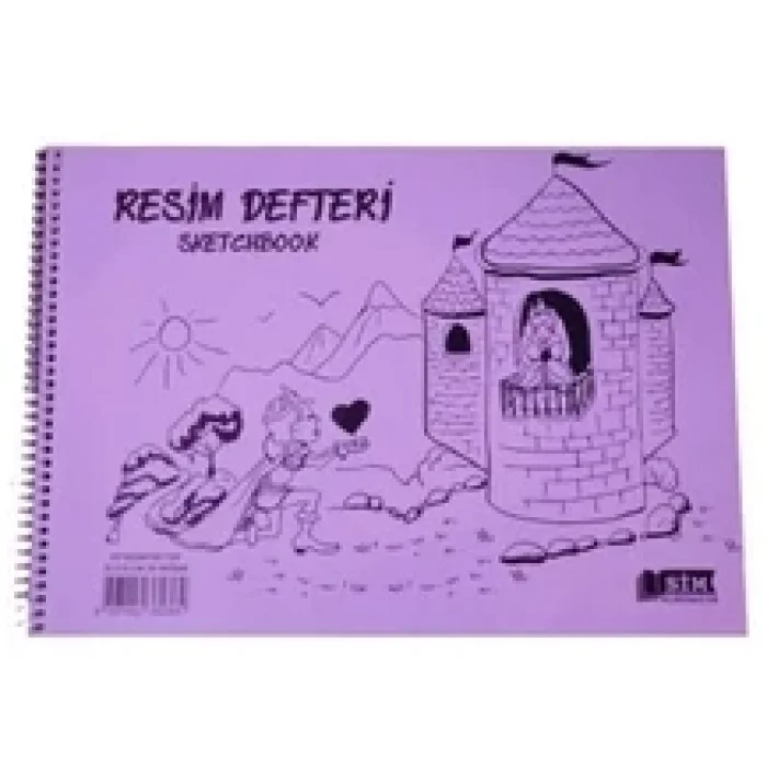 resim defteri 25x35 plastik kapak 25 yaprak