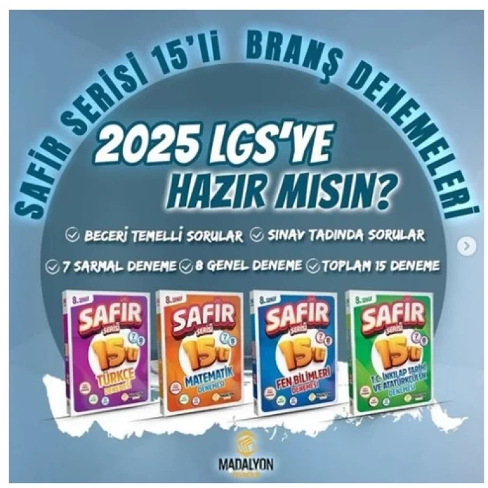 safir madalyon branş deneme seti