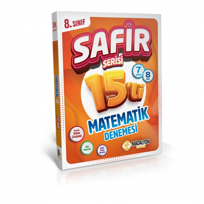 Safir Serisi 8. Sınıf Matematik Deneme 15’li