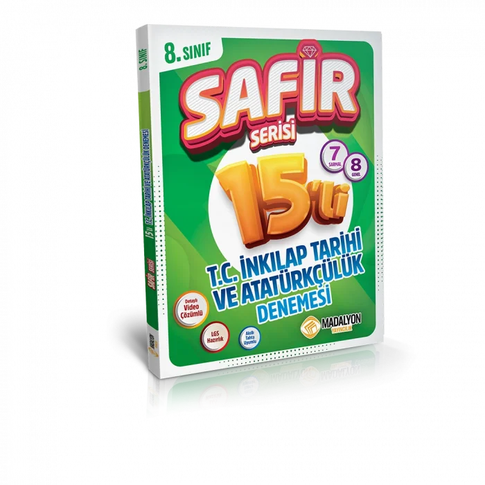 Safir Serisi 8. Sınıf T.C İnkılap Tarihi ve Atatürkçülük Deneme 15’li
