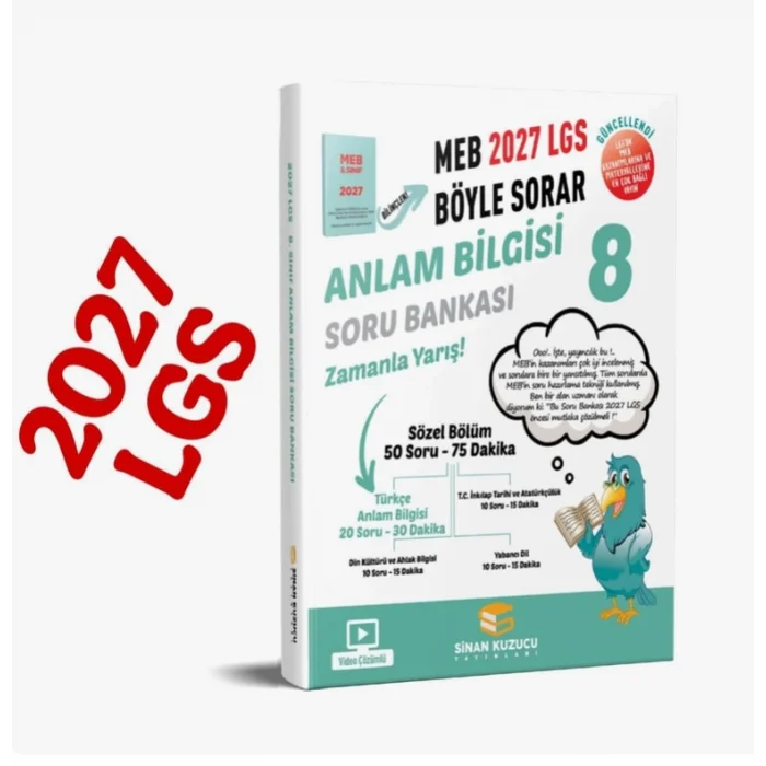 Sinan Kuzucu ANLAM BİLGİSİ Soru Bankası (8. Sınıf 2027 Meb Böyle Sorar)