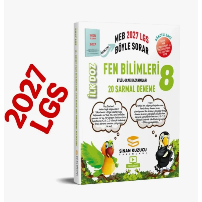 Sinan Kuzucu İlk Doz Sarmal Branş Denemeleri FEN BİLİMLERİ (8. Sınıf 2027 Meb Böyle Sorar)