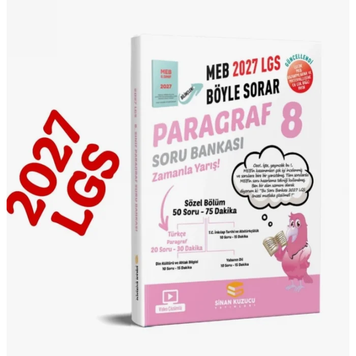 Sinan Kuzucu PARAGRAF Soru Bankası (8. Sınıf 2027 Meb Böyle Sorar)