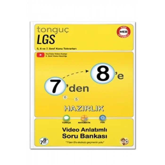 tonguç yayınları 7den 8e Hazırlık Kitabı