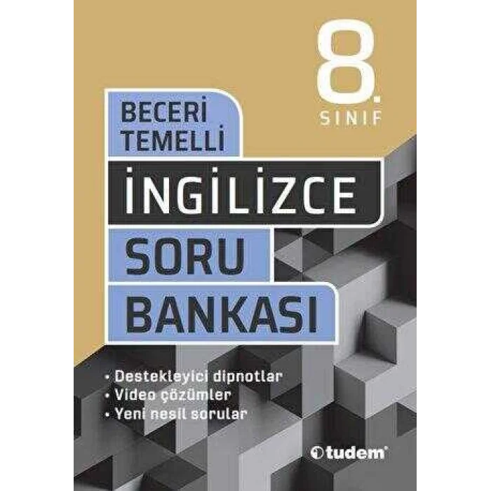 Tudem Yayınları 8. Sınıf İngilizce Beceri Temelli Soru Bankası