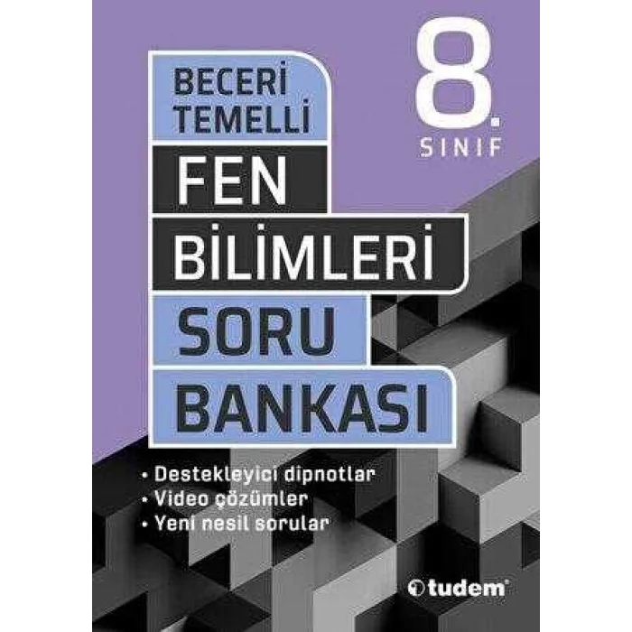 Tudem Yayınları 8. Sınıf Fen Bilimleri Beceri Temelli Soru Bankası